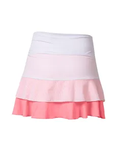 Falda Black Crown Marta Marrero 02 Arucas Blanco/Coral | Ofertas de pádel 2